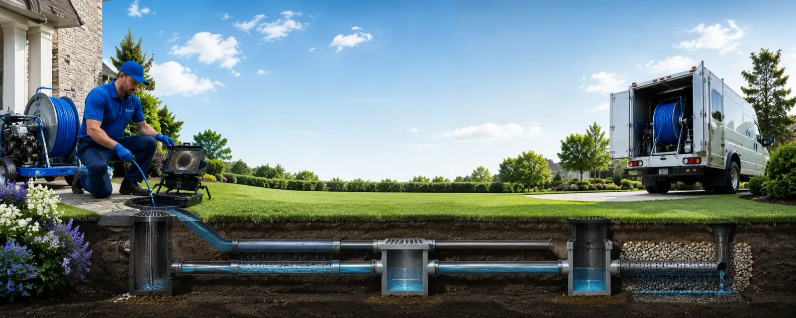 Outdoor drain cleaning information for Williamsburg, MI